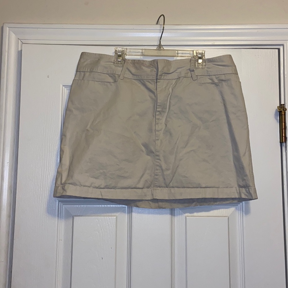 Old Navy Light Khaki Mini Skirt